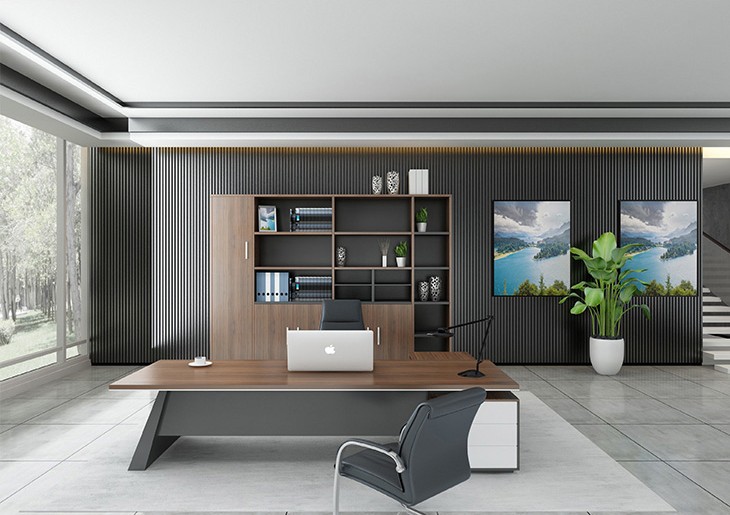 簡(jiǎn)約現(xiàn)代老板桌