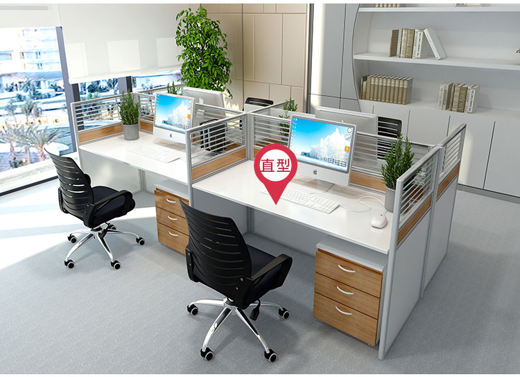 4人屏風(fēng)工作位-十字形屏風(fēng)辦公卡位